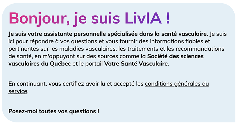 LivIA<br>Vascular Health Assistant